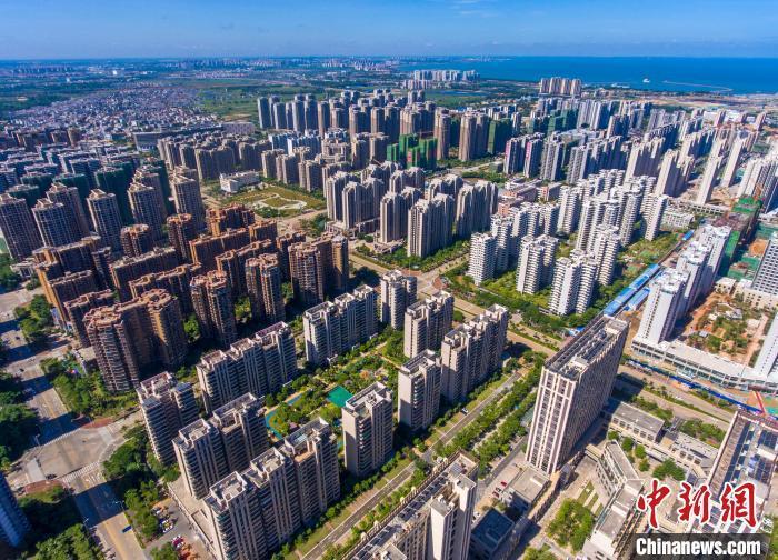 資料圖：航拍某房地產項目。 駱云飛 攝